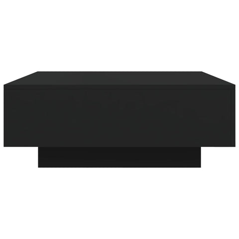 vidaXL Coffee Table Black 80x80x31 cm Engineered Wood