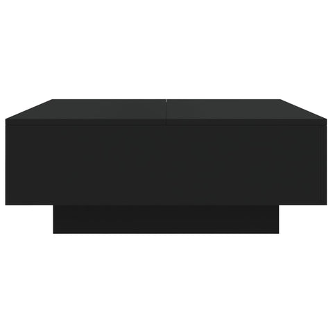 vidaXL Coffee Table Black 80x80x31 cm Engineered Wood