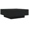vidaXL Coffee Table Black 80x80x31 cm Engineered Wood