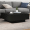 vidaXL Coffee Table Black 80x80x31 cm Engineered Wood