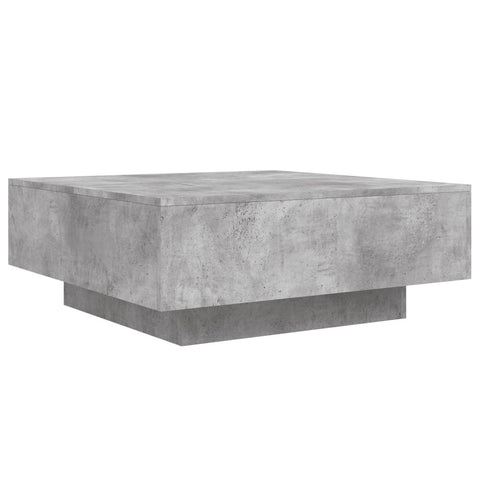 vidaXL Coffee Table Concrete Grey 80x80x31 cm Engineered Wood