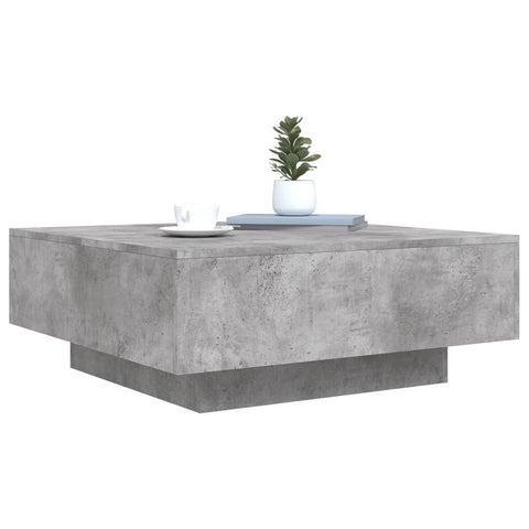 vidaXL Coffee Table Concrete Grey 80x80x31 cm Engineered Wood