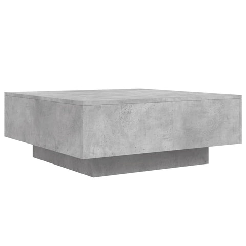 vidaXL Coffee Table Concrete Grey 80x80x31 cm Engineered Wood