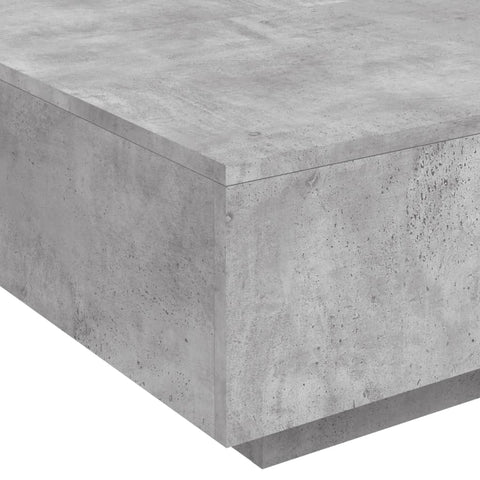 vidaXL Coffee Table Concrete Grey 80x80x31 cm Engineered Wood