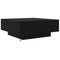 vidaXL Coffee Table with LED Lights Black 80x80x31 cm