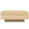 vidaXL Coffee Table with LED Lights Sonoma Oak 80x80x31 cm