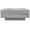 vidaXL Coffee Table with LED Lights Grey Sonoma 80x80x31 cm