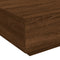 vidaXL Coffee Table with LED Lights Brown Oak 80x80x31 cm