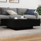 vidaXL Coffee Table Black 100x100x31 cm Engineered Wood