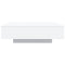 vidaXL Coffee Table with LED Lights White 100x100x31 cm