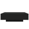 vidaXL Coffee Table with LED Lights Black 100x100x31 cm