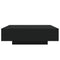 vidaXL Coffee Table with LED Lights Black 100x100x31 cm