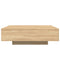 vidaXL Coffee Table with LED Lights Sonoma Oak 100x100x31 cm