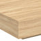 vidaXL Coffee Table with LED Lights Sonoma Oak 100x100x31 cm
