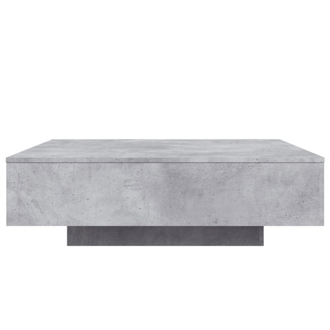 vidaXL Coffee Table with LED Lights Concrete Grey 100x100x31 cm
