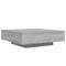 vidaXL Coffee Table with LED Lights Grey Sonoma 100x100x31 cm