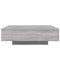 vidaXL Coffee Table with LED Lights Grey Sonoma 100x100x31 cm