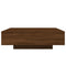 vidaXL Coffee Table with LED Lights Brown Oak 100x100x31 cm