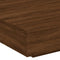 vidaXL Coffee Table with LED Lights Brown Oak 100x100x31 cm