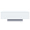 vidaXL Coffee Table with LED Lights White 85x55x31 cm