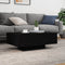 vidaXL Coffee Table with LED Lights Black 85x55x31 cm