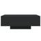 vidaXL Coffee Table with LED Lights Black 85x55x31 cm