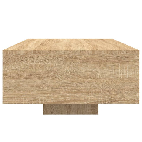 vidaXL Coffee Table with LED Lights Sonoma Oak 85x55x31 cm