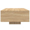 vidaXL Coffee Table with LED Lights Sonoma Oak 85x55x31 cm