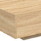 vidaXL Coffee Table with LED Lights Sonoma Oak 85x55x31 cm