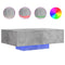 vidaXL Coffee Table with LED Lights Concrete Grey 85x55x31 cm