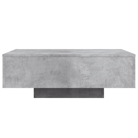 vidaXL Coffee Table with LED Lights Concrete Grey 85x55x31 cm