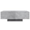vidaXL Coffee Table with LED Lights Concrete Grey 85x55x31 cm