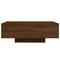 vidaXL Coffee Table with LED Lights Brown Oak 85x55x31 cm