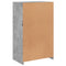 vidaXL Side Cabinet with LED Lights Concrete Grey Engineered Wood