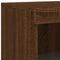 vidaXL Side Cabinet with LED Lights Brown Oak Engineered Wood