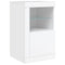 vidaXL Side Cabinet with LED Lights White Engineered Wood