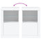 vidaXL Side Cabinet with LED Lights White Engineered Wood
