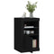 vidaXL Side Cabinets with LED Lights 2 pcs Black Engineered Wood