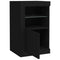 vidaXL Side Cabinets with LED Lights 2 pcs Black Engineered Wood