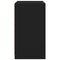 vidaXL Side Cabinets with LED Lights 2 pcs Black Engineered Wood