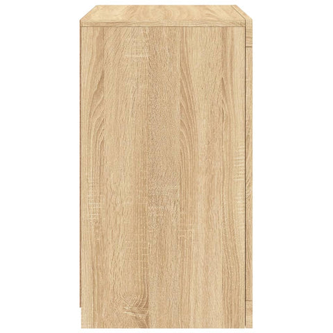 vidaXL Side Cabinet with LED Lights Sonoma Oak Engineered Wood