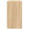 vidaXL Side Cabinet with LED Lights Sonoma Oak Engineered Wood