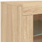 vidaXL Side Cabinet with LED Lights Sonoma Oak Engineered Wood