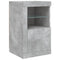vidaXL Side Cabinet with LED Lights Concrete Grey Engineered Wood