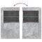 vidaXL Side Cabinet with LED Lights Concrete Grey Engineered Wood