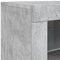 vidaXL Side Cabinet with LED Lights Concrete Grey Engineered Wood