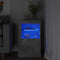 vidaXL Side Cabinet with LED Lights Concrete Grey Engineered Wood
