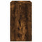 vidaXL Side Cabinets with LED Lights 2 pcs Smoked Oak Engineered Wood