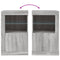 vidaXL Side Cabinet with LED Lights Grey Sonoma Engineered Wood