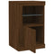 vidaXL Side Cabinet with LED Lights Brown Oak Engineered Wood